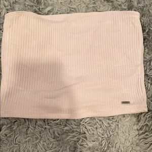 cropped purple tube top